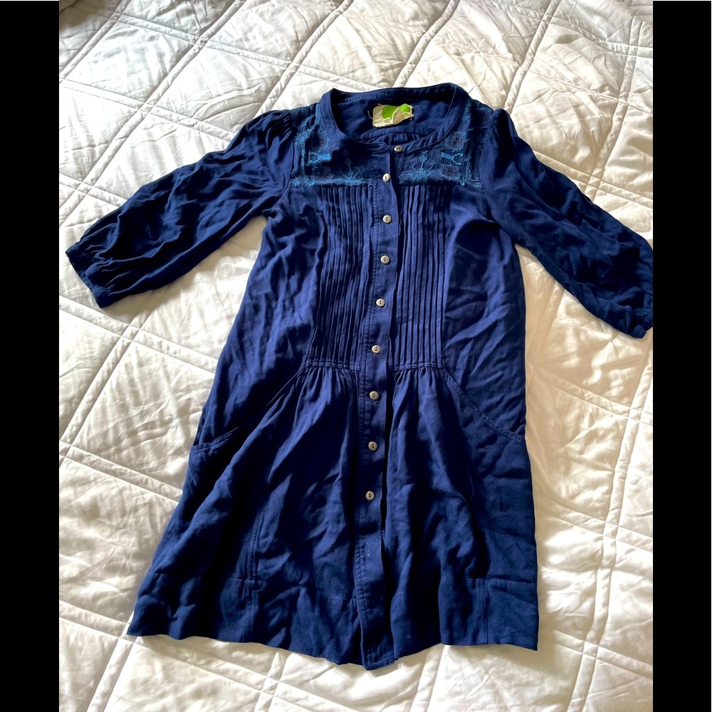 Blue Anthropologie dress